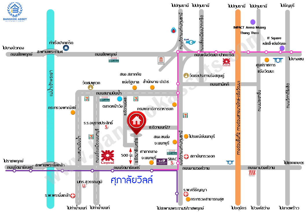 ทาวน์เฮ้าส์มือสองนนทบุรี ทำเลโซนเมือง! ม.ศุภาลัยวิลล์ งามวงศ์วาน-แคราย บ้านพร้อมอยู่ เนื้อที่ 17.1 ตร.ว. ภายในตกแต่งสวย ฟังก์ชั่นครบ! แถมเฟอร์ฯบิ้วอินท์ และแอร์ 2 เครื่อง บนสุดยอด! เข้า-ออกได้ทั้งทางรัตนาธิเบศร์ ติวานนท์ และสนามบินน้ำ ใกล้รถไฟฟ้า 2 สาย และจุดขึ้นทางด่วน "งามวงศ์วาน" ราคาเพียง 2 ล้านต้นๆ*